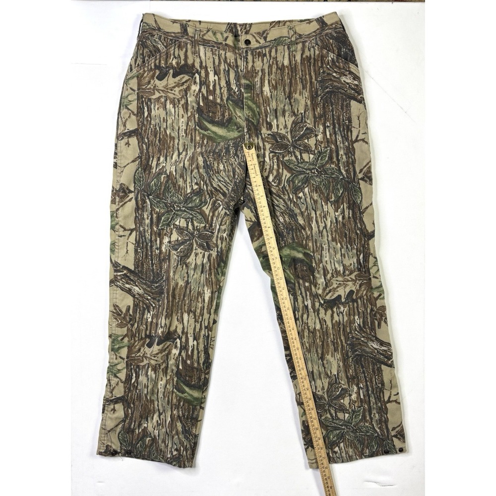 Duxbak Pants Men's 40 Regular Vintage Thinsulate Realtree Camo Hunting USA Made - Picture 7 of 15